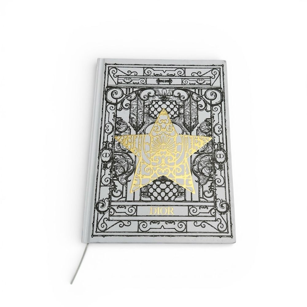 Christian Dior Limited Edition Gold Star Hardcover Lined Notebook NEW